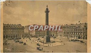 Carte Postale Ancienne Les Petits Tableaux de Paris La Place et la Colonne Verdome