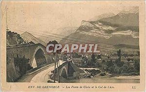 Carte Postale Ancienne Env de Grenoble Les Ponts de Claix et le Col de l'Arc