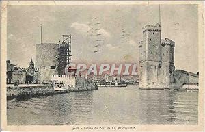 Carte Postale Ancienne Entrée du Port de la Rochelle