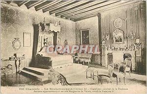 Carte Postale Ancienne Charente La Rochefoucauld (Château de) Chambre a Coucher de la Duchesse