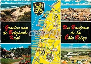 Carte Postale Moderne Un Bonjour de la Cote Belge