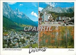 Carte Postale Moderne Dolomiti S Martino di Castrozza Ã 1444 Panorama verso il Sass Maor m 2812 V...