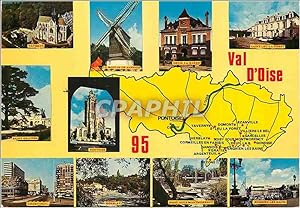 Carte Postale Moderne Val d'Oise Pontoise Taverny Moulin de Sannois Saint Leu la forêt Saint grat...