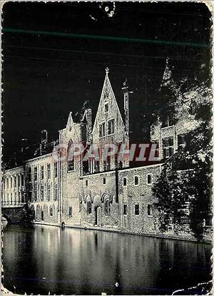 Carte Postale Moderne Bruges Illumination du Palais du Franc