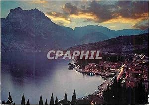 Carte Postale Moderne Torbole Lago di Garda La Nuit