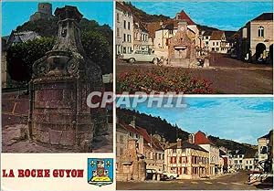 Carte Postale Moderne La Roche Guyon La Fontaine et la Place