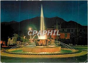 Carte Postale Moderne Sora (Frosinone) Avenue XX Sellembre et Fontaine (la Nuit)