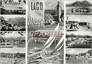 Carte Postale Moderne Lago Maggiore Bateaux
