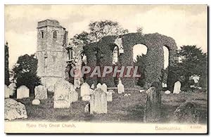 Great BRitain Basingstoke Carte Postale Ancienne Ruins holy ghost church (fantome)