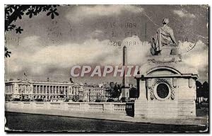 Paris Carte Postale Ancienne La place de la Concorde et l'obelisque de Louksor