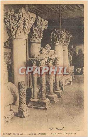 Carte Postale Ancienne Cluny (s et l) musee orchier salle des chapiteaux