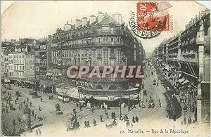 Carte Postale Moderne Marseille Rue de la Republique
