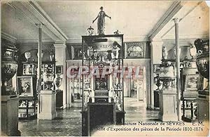 Carte Postale Ancienne Manufacture Nationale de Sevres Salle d'Exposition des Pieces de la Period...
