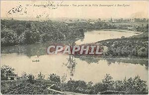 Carte Postale Ancienne Angers Etang St Nicolas vue prise de la Villa Beauregard a Roc Epine