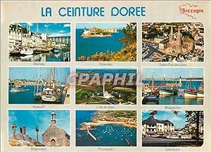 Carte Postale Moderne La Ceinture Doree les Sites Touristiques Couleurs de Bretagne Morlaix Caran...