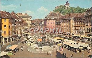 Carte Postale Moderne Graz Steiermark Austria Hauptplatz mit Schossberg Tramway