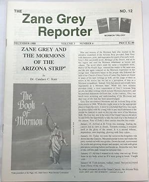 The Zane Grey Reporter: Vol 3, No. 4; December 1988