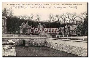 Carte Postale Ancienne Château de Baville pres Saint Cheron Les fosses vue d'ensemble des communs