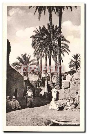 Algerie Constantine Carte Postale Ancienne Biskra Une rue du vieux Biskra