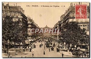 Paris Carte Postale Ancienne Avenue de l'Opera