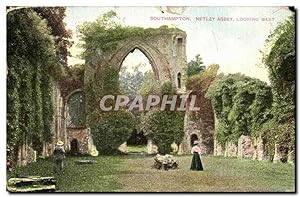 Grande Bretagne Carte Postale Ancienne Netley abbey Loooking West