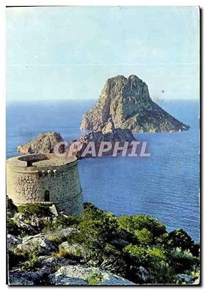 Espagne Spain Espana Carte Postale Ancienne Ibiza Baleares Torre del Pirata y VEdra
