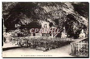 la Sainte Baume Carte Postale Ancienne Intérieur de la grotte