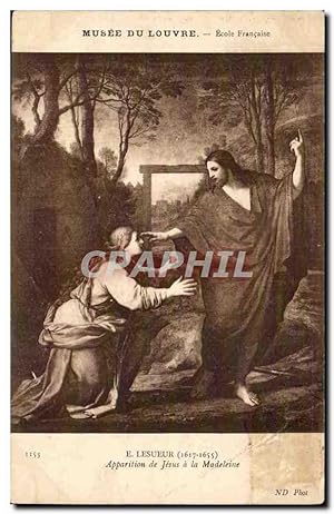 Paris 1 - Musee du Louvre - E Lesueur 1617 1655 Apparition de Jesus a la Madeleine - Carte Postal...