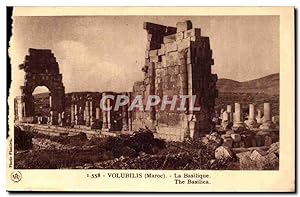 Maroc Volubilis Carte Postale Ancienne La basilique