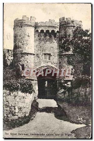Great BRitain Carte Postale Ancienne The great Gateway Carlsbrooke castle Isle of Wight