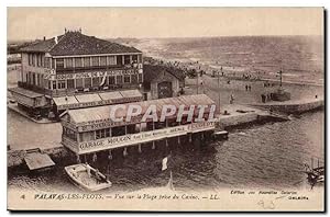 Palavas les Flots Carte Postale Ancienne vue sur la plage prise du casino (Garage Mougin Agence P...