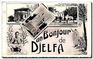 Algerie Carte Postale Ancienne Un bonjour de Djelfa