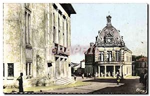 Algerie - Afrique - Souk Ahras Le Théâtre et l'Hôtel de Ville - Carte Postale Ancienne