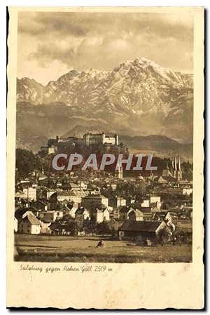 Autriche Austria Osterreich Carte Postale Ancienne Salzburg gegen Hohen Goll 2519m