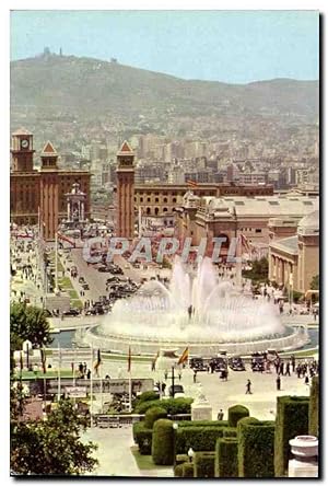 Espagne Spain Espana Carte Postale Ancienne Barcelona Parque de Montjuich
