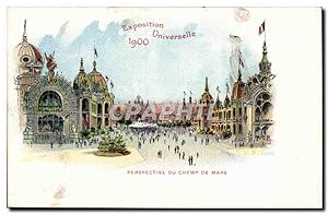 EXposition Universelle de 1900 Carte Postale Ancienne Paris Perspective du champ de MArs