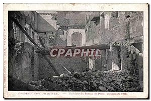 Gerbeviller La Martyre - Intérieur de bureau de Poste Septembre 1914 - Carte Postale Ancienne -