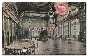 Carte Postale Ancienne Belgique Ostende Kursaal Salle de jeu