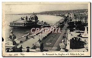 Nice Carte Postale Ancienne La promenade des anglais et le palais de la jetée