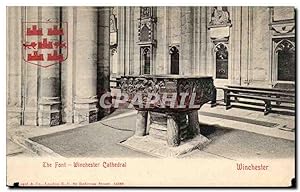 Grande Bretagne Great BRitain Carte Postale Ancienne Winchester The front Winchester cathedral