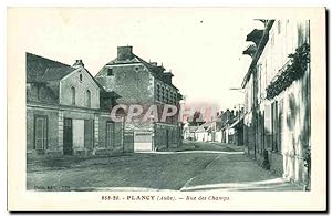 Plancy Carte Postale Ancienne Rue des champs