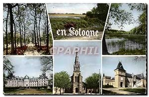 Paysages de Sologne Carte Postale Ancienne Château de SAlbris Eglise de Lamotte Beuvron FErte SAi...