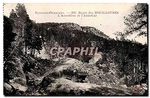 Route des Bouillouses - L'Accordeon et Autocar - Carte Postale Ancienne