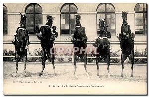 Saumur Carte Postale Ancienne Ecole de cavalerie Courbettes (cheval hippisme)