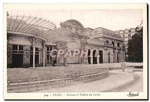 Vichy - Terrasse et Théâtre du Casino - Carte Postale Ancienne