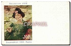 Carte Postale Ancienne Illustrateur Femme Collection Job CAlendrier 1903 Maxence TOP