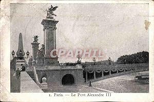 Paris Carte Postale Ancienne Le pont Alexandre III