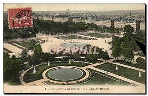 Paris Carte Postale Ancienne Panorama de Paris La rue de Rivoli