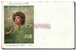 Carte Postale Ancienne Illustrateur Femme Collection Job CAlendrier 1907 Villa TOP