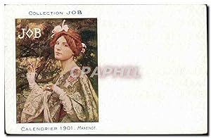 Carte Postale Ancienne Illustrateur Femme Collection Job CAlendrier 1901 MAxence Bouisset TOP